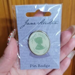 Jane Austen Gold and Green Brooch